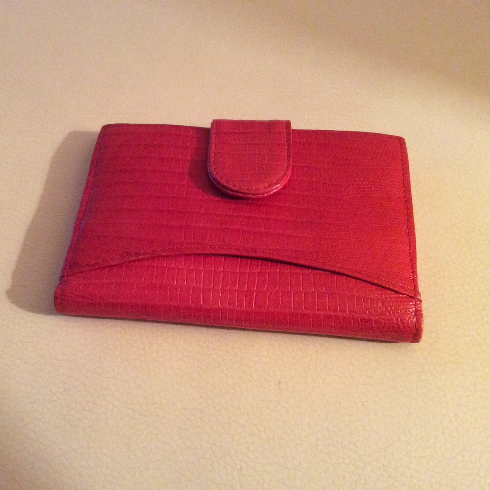 Robinson’s Small Red Animal Texture Leather Wallet